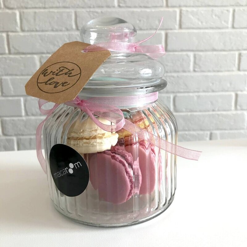 Macarons im Glas