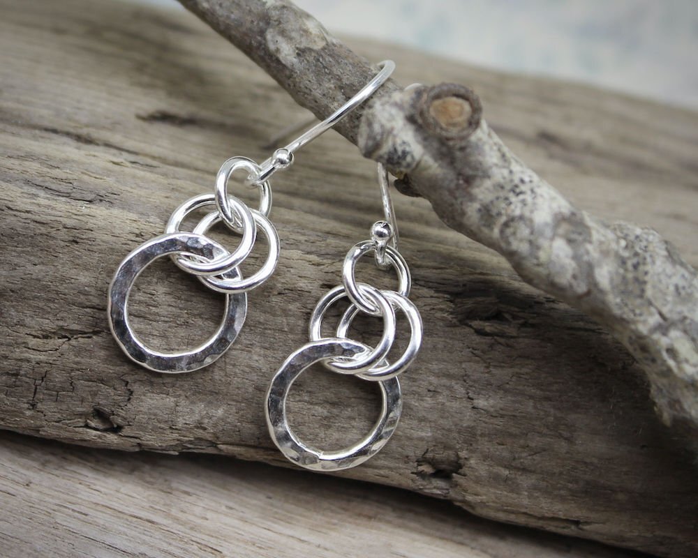 Hammered Silver Drop Earrings 2025 | www.urbag.ws