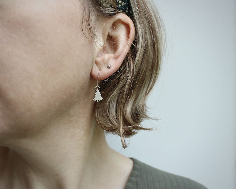 Christmas Tree Drop Earrings