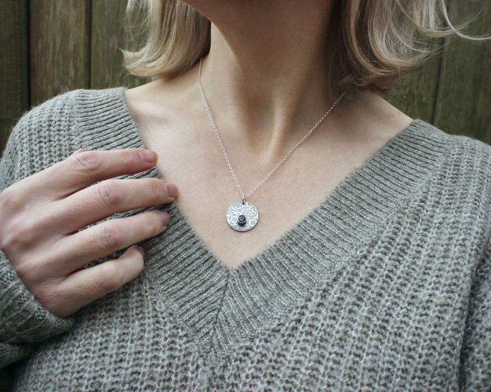 London Blue Topaz & Sterling Silver 'Wildflowers' Necklace