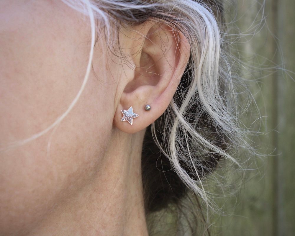 Little Star Silver Stud Earrings