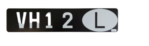 Plaque D´Immatriculation pour Vehicule Historique avec un date de 1ere Immatriculation avant le 01.01.1974