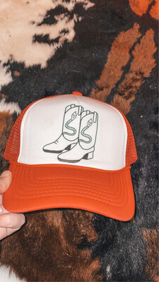 Snake Boots Trucker Hat