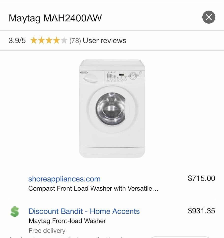1/2 OFF RETAIL New Maytag Front Load Washer