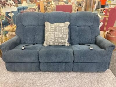 Blue sofa recliner (needs power pack)
