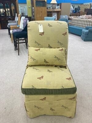 Butterfly & Dragonfly side chair w/ pillow