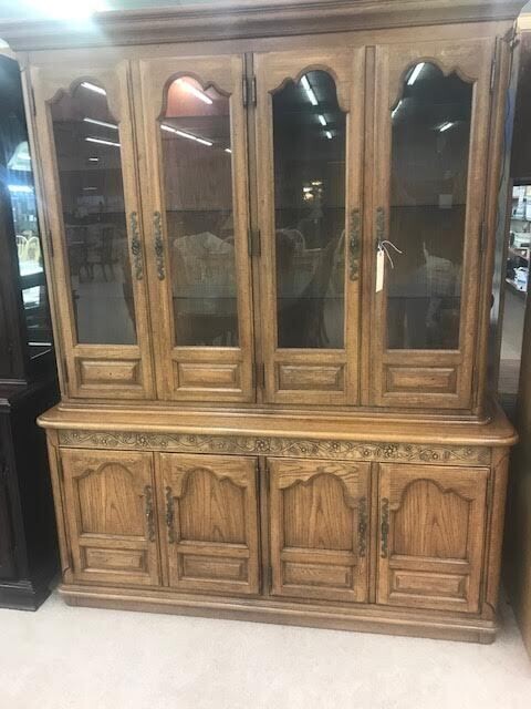 Glass Front China Hutch