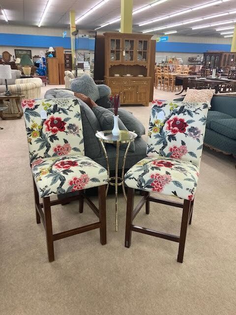 Floral High Back Chair