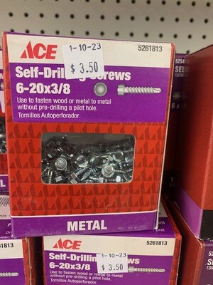 Self-Drilling Screws 6-20x3/8