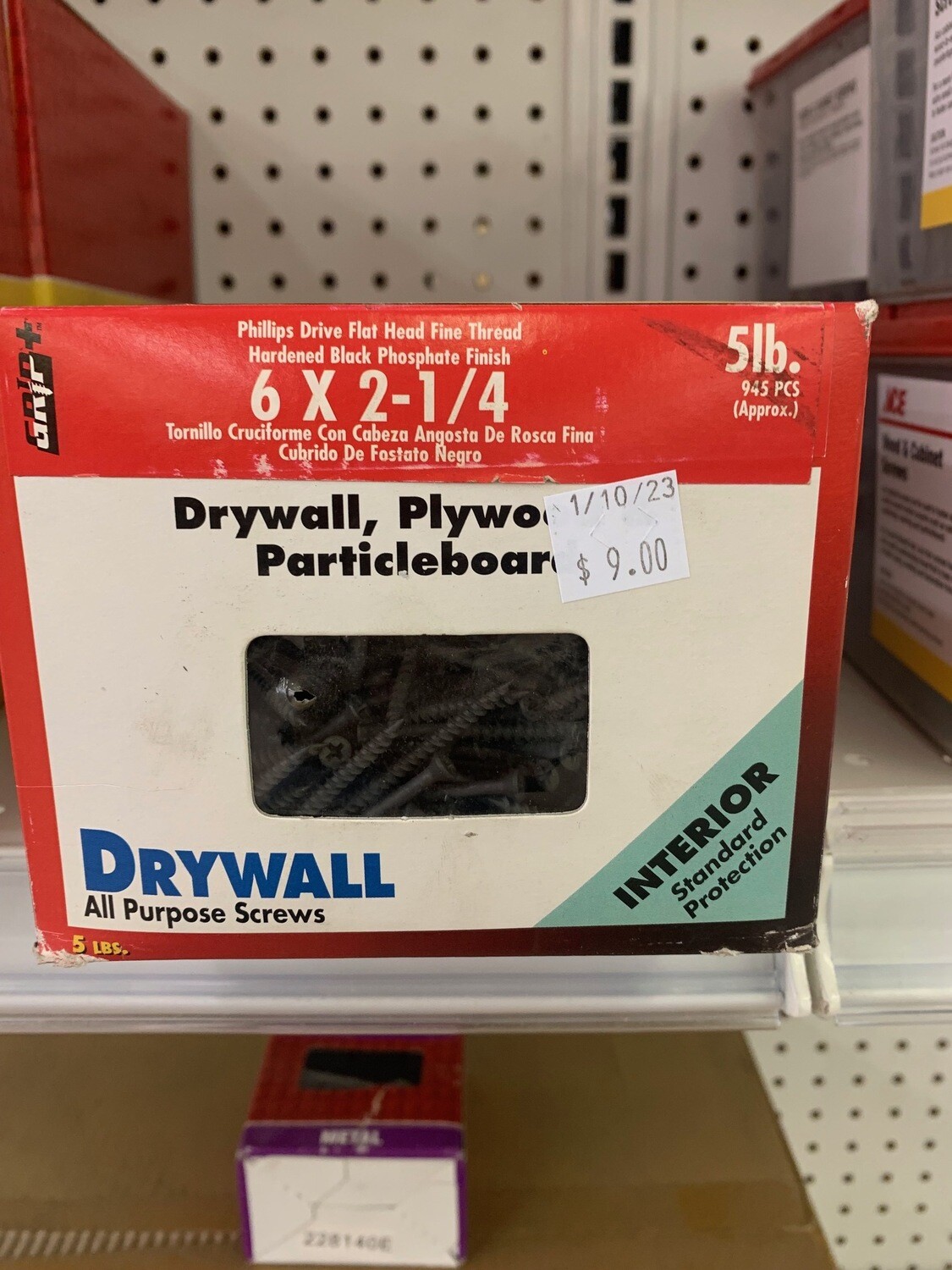 Drywall Screws 6x 2-1/4