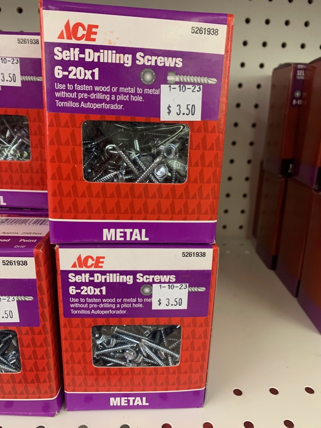 Metal Self-Drilling Screws 6-20x1
