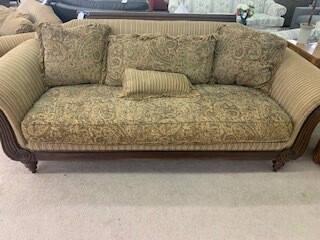 Wood Trim Sofa