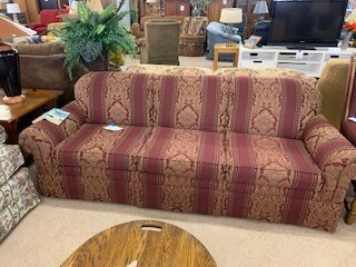 Red Patterned Couch