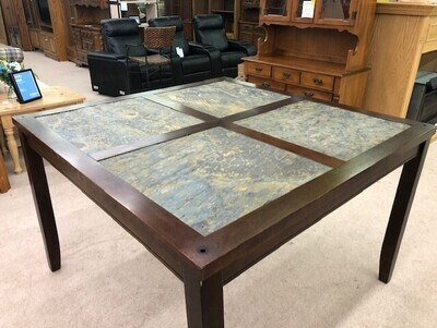 Dining table with slate top