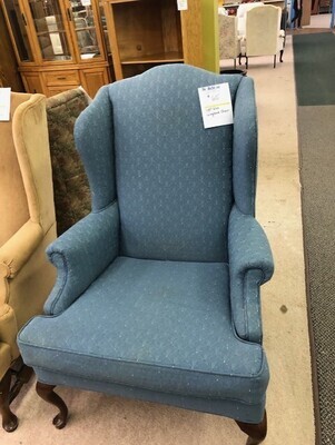 Light Blue Wingback Chair