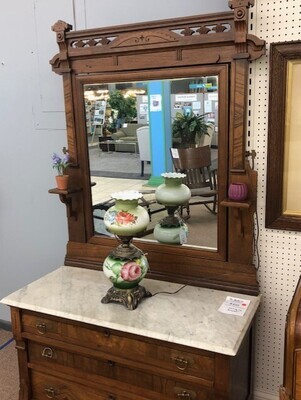 Antique dresser with marble top