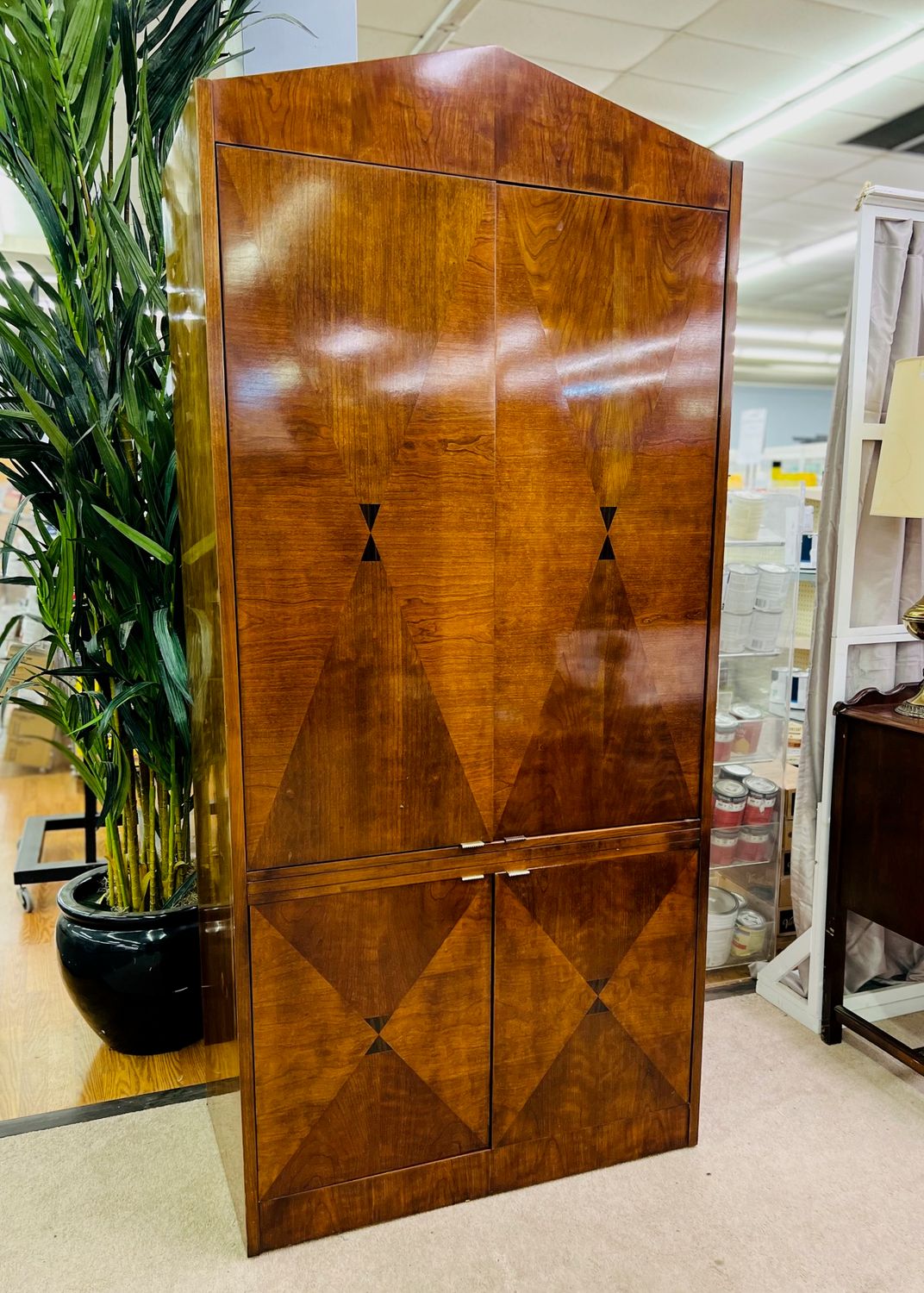Euro-style tall Armoire or TV Cabinet