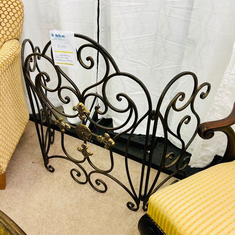 Wrought Iron Fireplace Screen