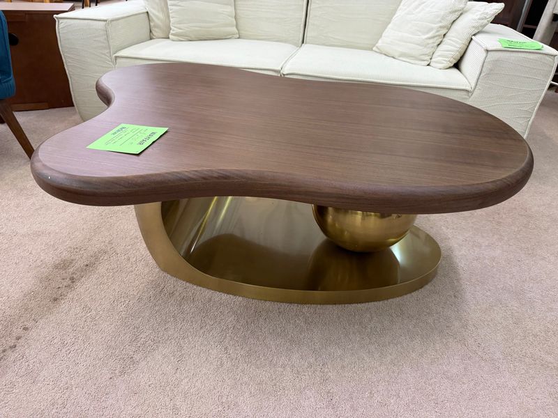 Cloud Shape Coffee Table with Stainless Steel Base