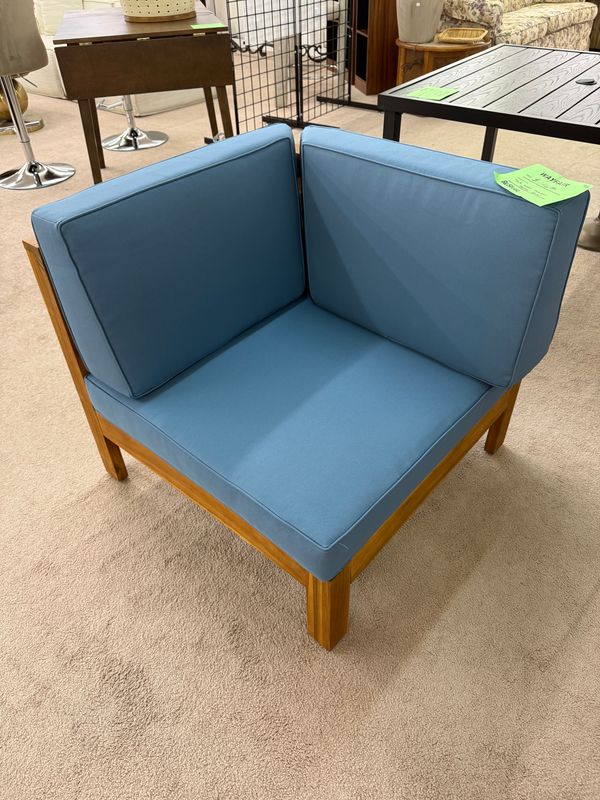 Teak wood outdoor corner chair
