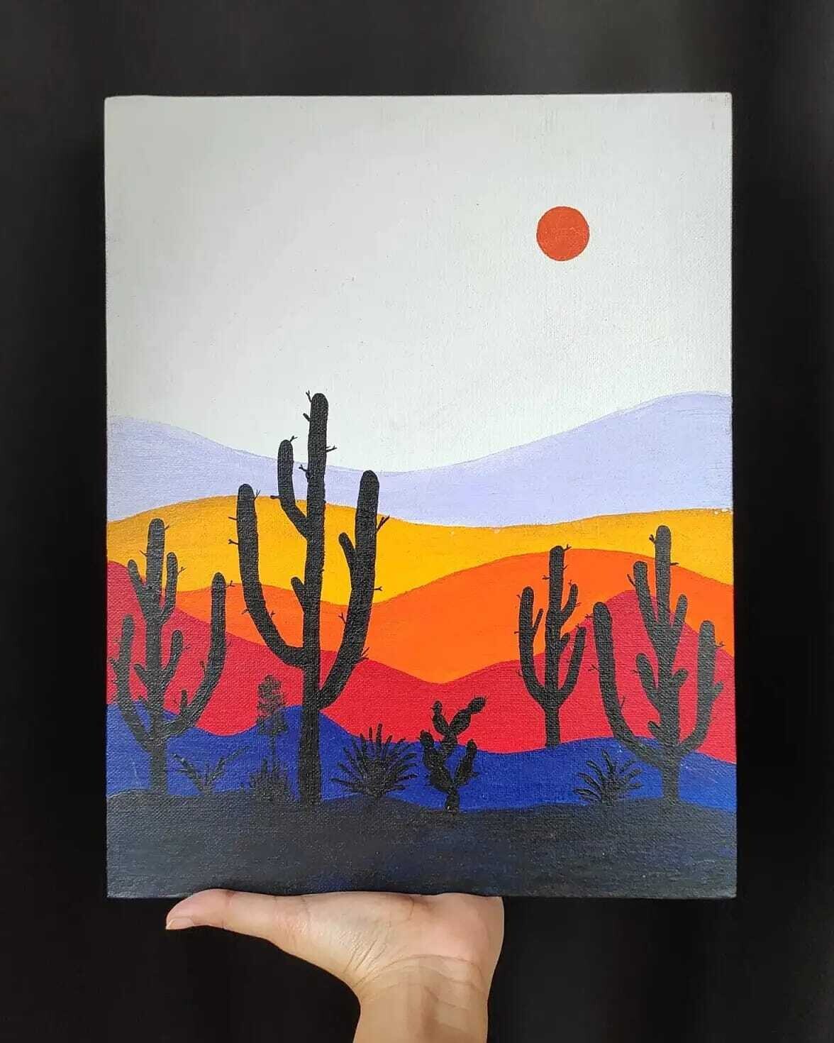 Abstract Dessert Landscape