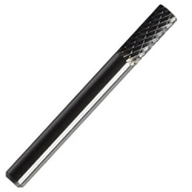 Lima Rotativa de Carburo SA-1 tipo Cilíndrica Plana de 1/4&quot;, con zanco de 1/4&quot;