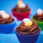 Chocolate Cupcakes with mini eggs and Chocolate Butter frosting