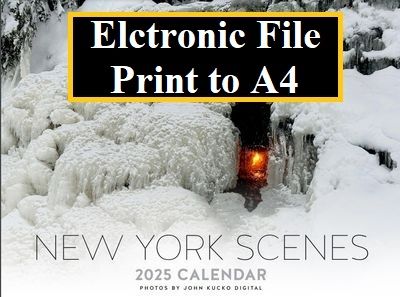 PRINTABLE 2025 &#39;John Kucko Digital&#39; Scenic Calendar