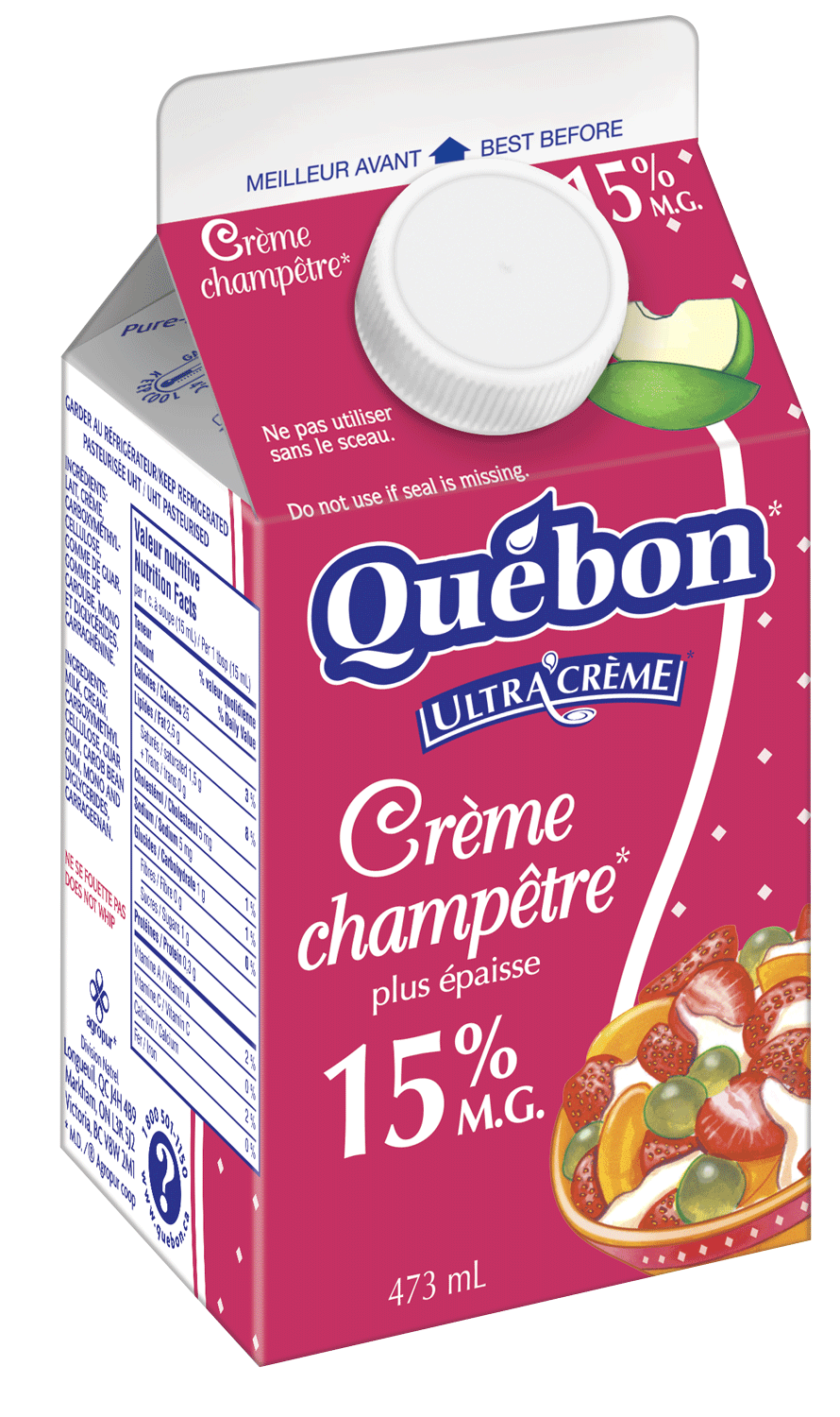 Crème Champêtre 15% 473ml