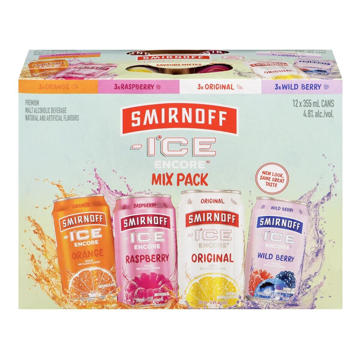 Smirnoff ICE mix pack Caisse de 12