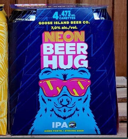 Neon Beer Hug 4-pack