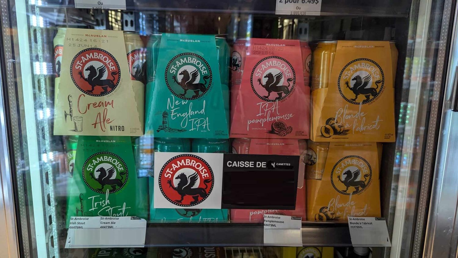 St-Ambroise au choix 4-pack