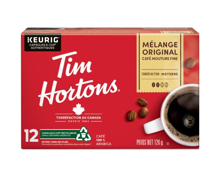 K-Cup Tim Horton boîte de 12
