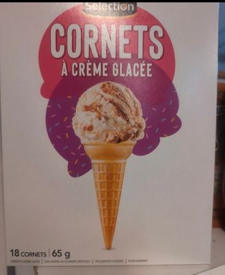 Cornets creme Glacé boites de 18