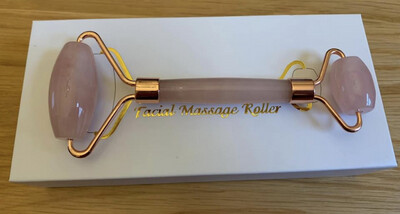 Rose Quartz Natural Crystal Facial Massage Roller