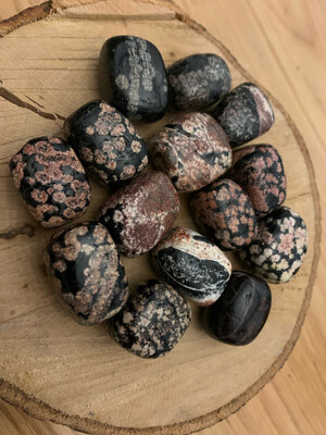 Red Snowflake Obsidian Tumble Stone Natural Crystal Medium 