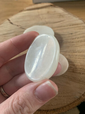 Moonstone Worry Stone Natural Crystal