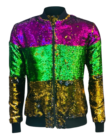 MARDI GRAS - SEQUINS WOMENS JACKET, Size: Small