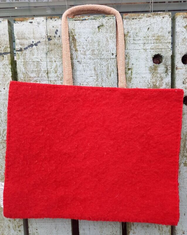 Tas effen rood