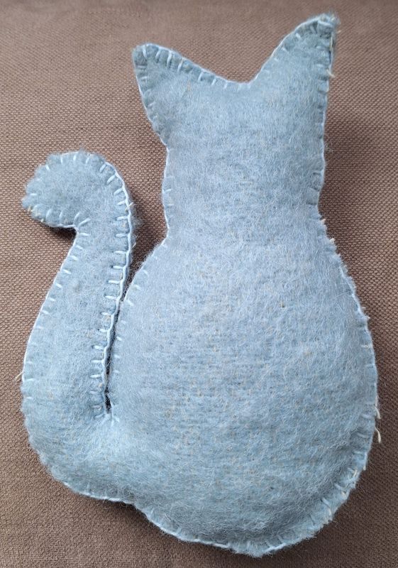Poes licht blauw