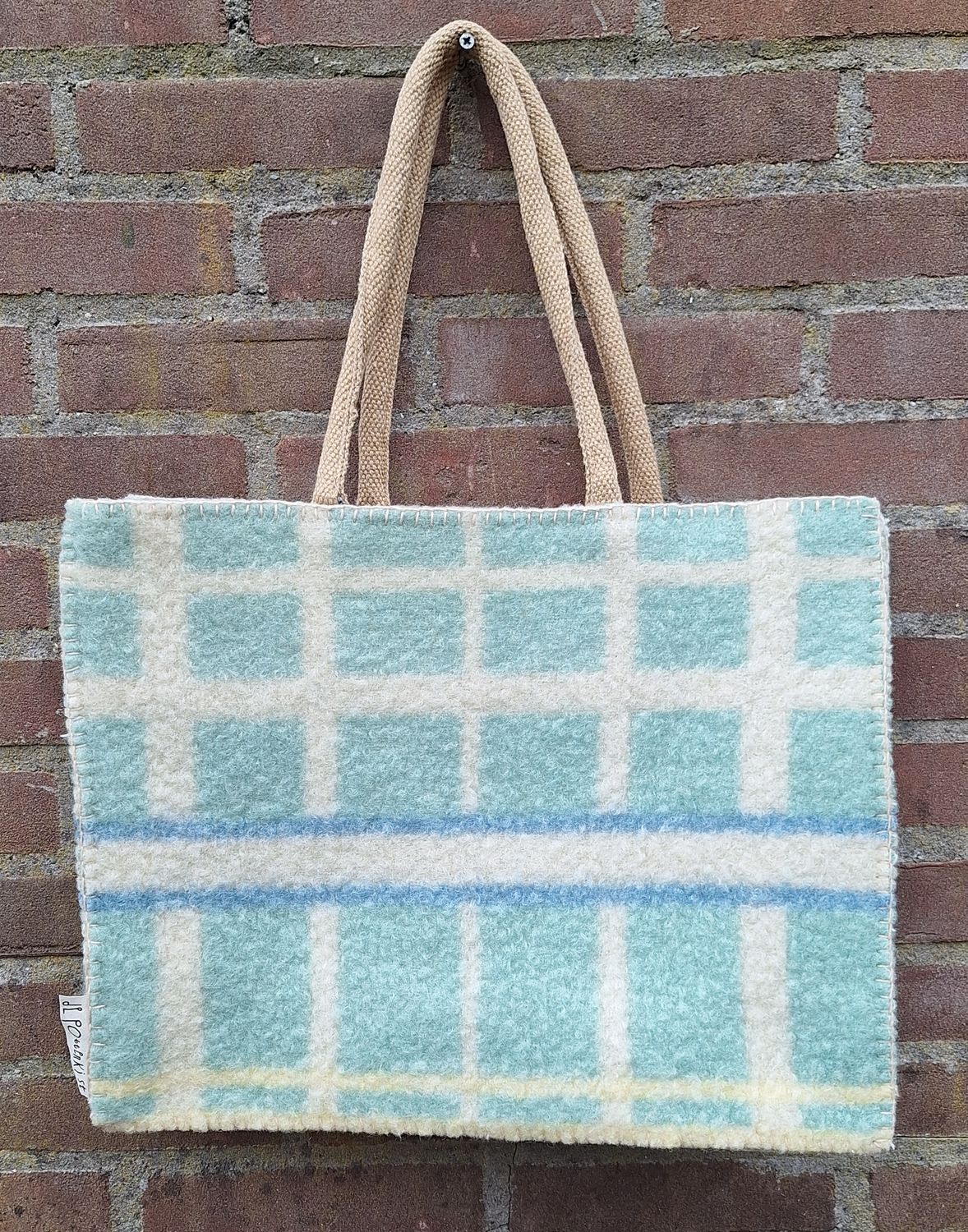 Tas groen met streep