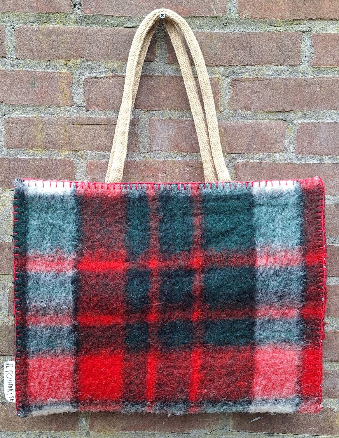 Tas rode/groene ruit