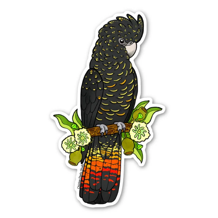 Black Cockatoo Conservation Pack 1 Sketch book + 3 Stickers