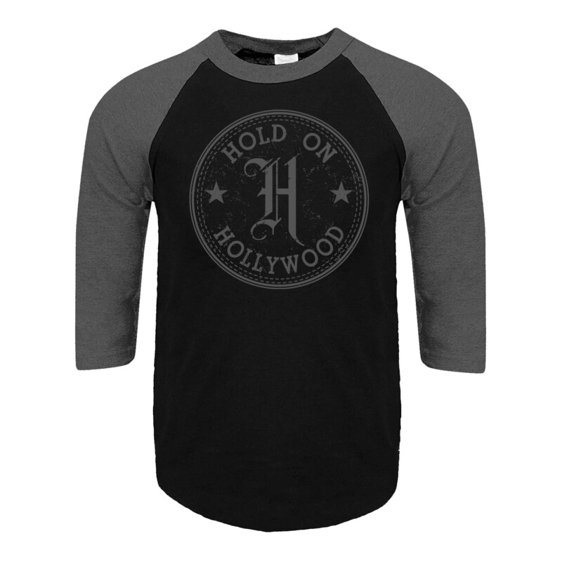 Hold On Hollywood - “All-Star&quot; Black/Gray Raglan