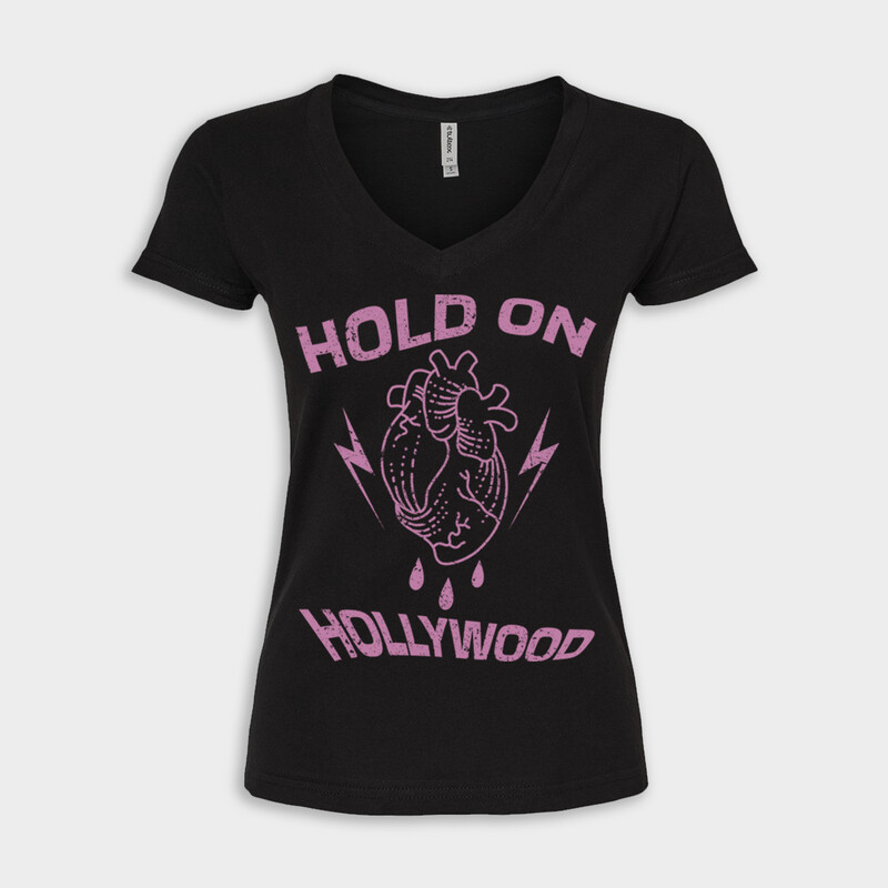 Hold On Hollywood - &quot;Electric Love&quot; Ladies V-Neck