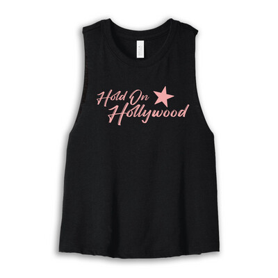 Hold On Hollywood - &quot;Neon Logo&quot; Ladies Crop Top