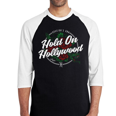 Hold On Hollywood - "Snakes" Raglan Tee