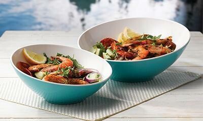 Melamine buffet bowls