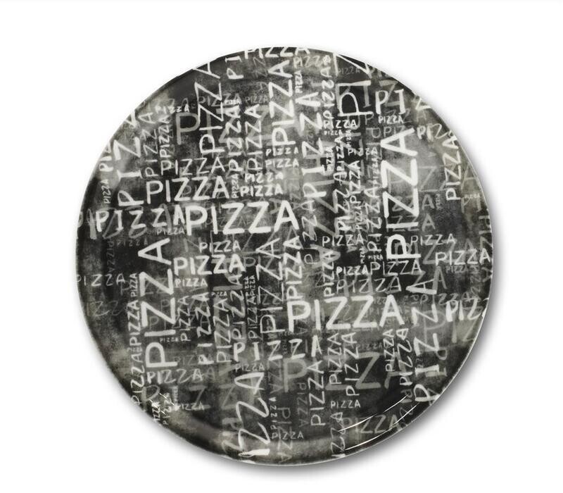 Piatto Pizza 31 cm Napoli Black & White Z70 Saturnia Piatto Pizza 31 cm Napoli Black & White Z70 Saturnia