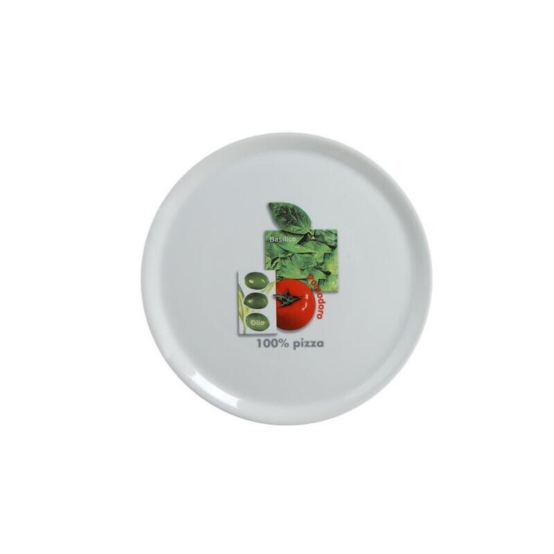 Piatto Pizza Decorato 31 cm Napoli X87/N7 Saturnia